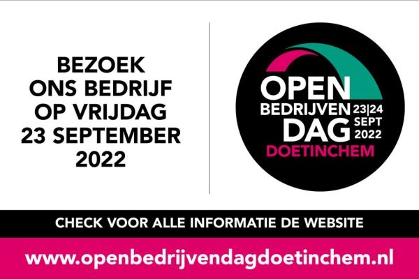 23 september Open Bedrijvendag